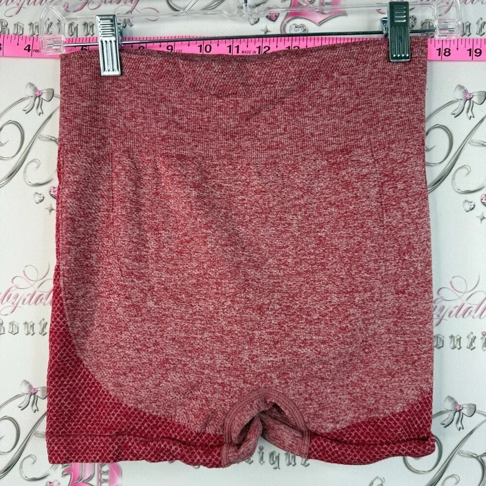 Shorts scrunch bum Seamless High-Waist Shapewear Shorts in Heathered Red